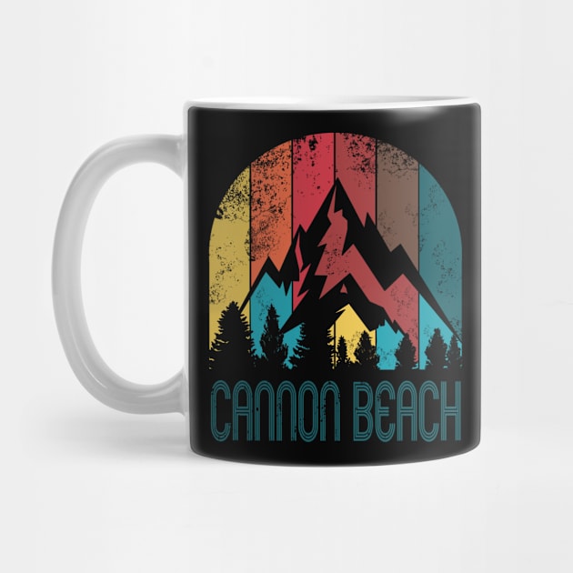 Retro City of Cannon Beach T Shirt for Men Women and Kids by HopeandHobby